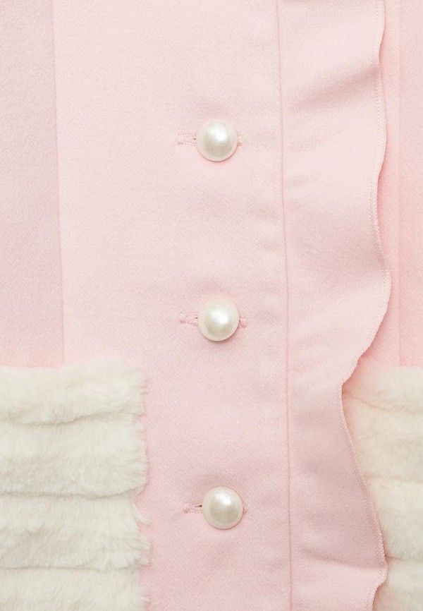 Пальто для девочки Fleur de Vie цвет розовый  Фото 3