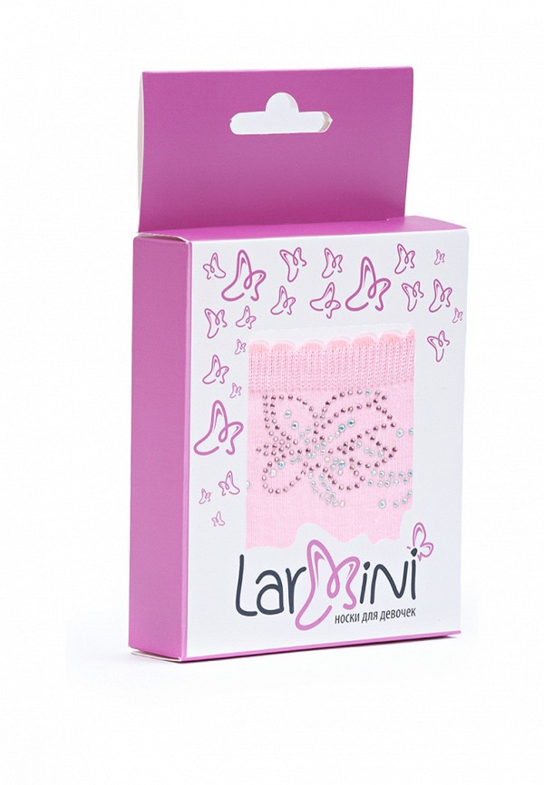 Носки для девочки Larmini цвет розовый  Фото 2