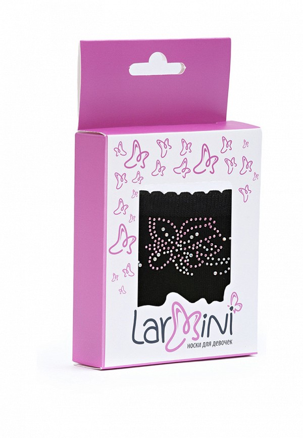 Носки для девочки Larmini цвет черный  Фото 2