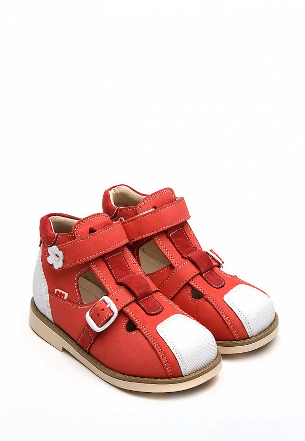 Туфли для девочки BOS Baby Orthopedic Shoes цвет красный  Фото 2
