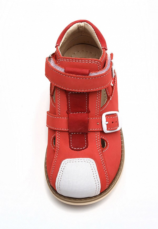 Туфли для девочки BOS Baby Orthopedic Shoes цвет красный  Фото 4