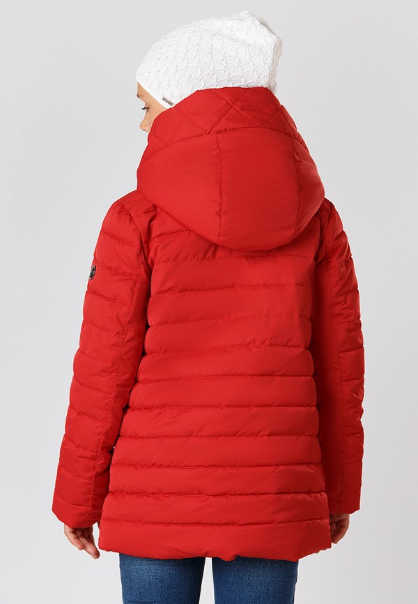 Куртка для девочки утепленная Finn Flare цвет красный  Фото 4