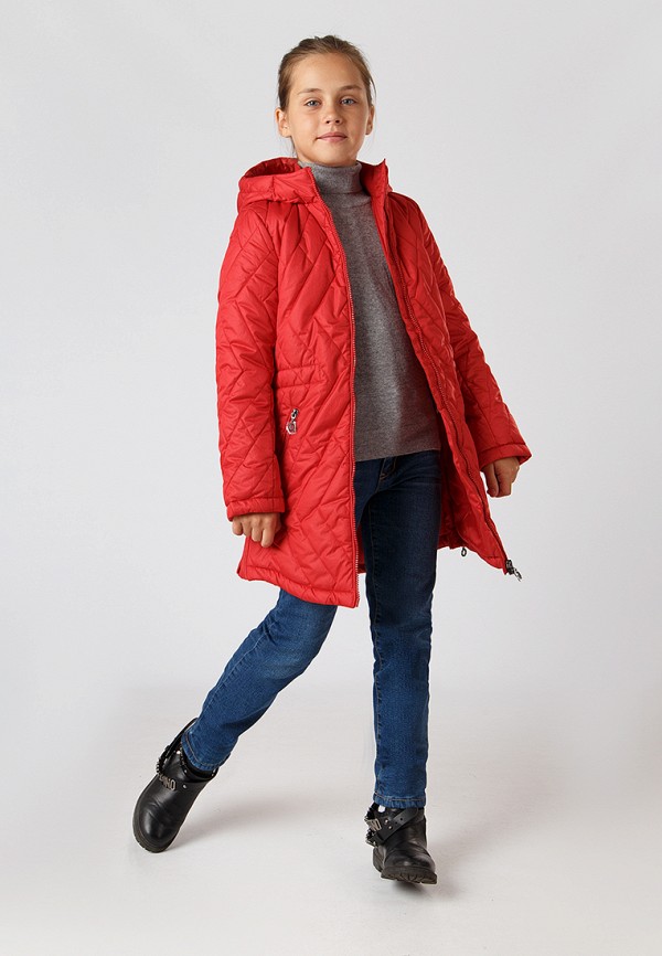 Куртка для девочки утепленная Finn Flare цвет красный  Фото 4