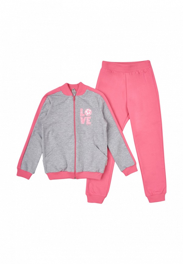 Спортивный костюм Pink серо розовый