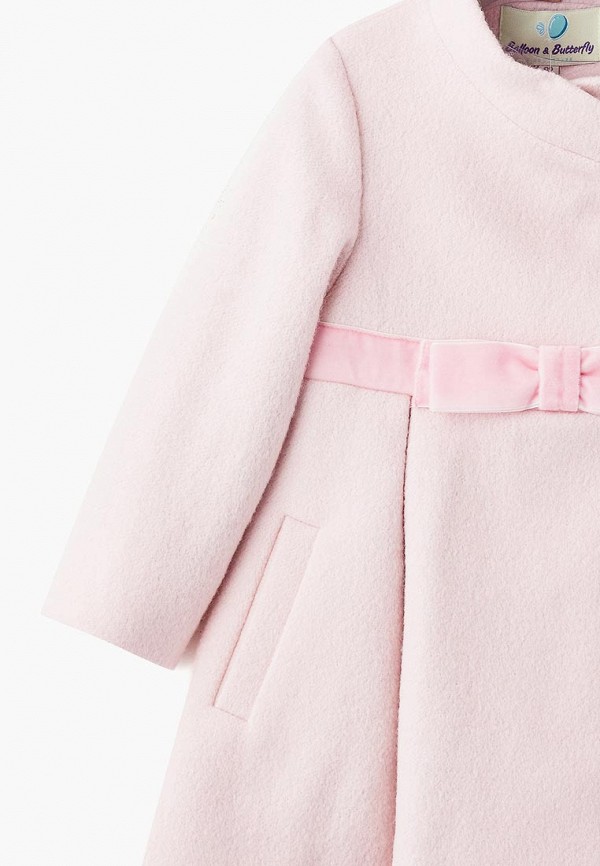 Пальто для девочки Balloon & Butterfly цвет розовый  Фото 3