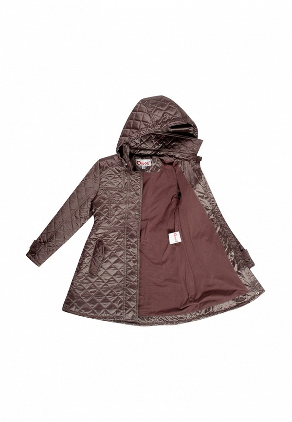 Куртка для девочки утепленная Oldos цвет коричневый  Фото 3