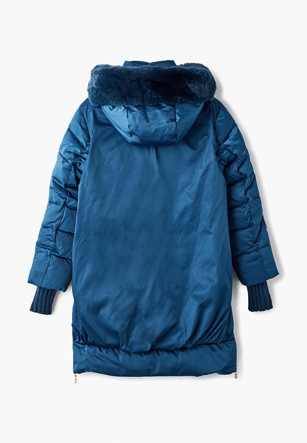 Куртка для девочки утепленная Mes ami цвет синий  Фото 2