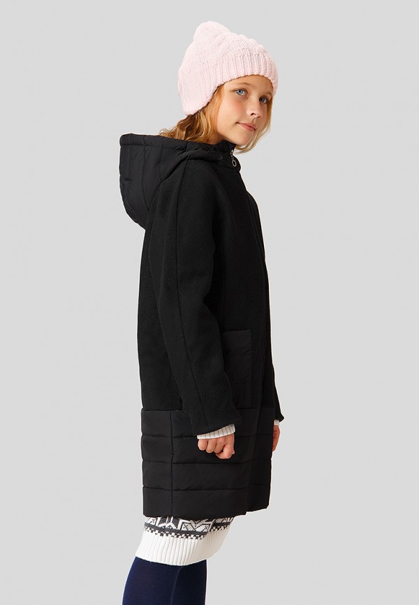 Пальто для девочки Finn Flare цвет черный  Фото 4