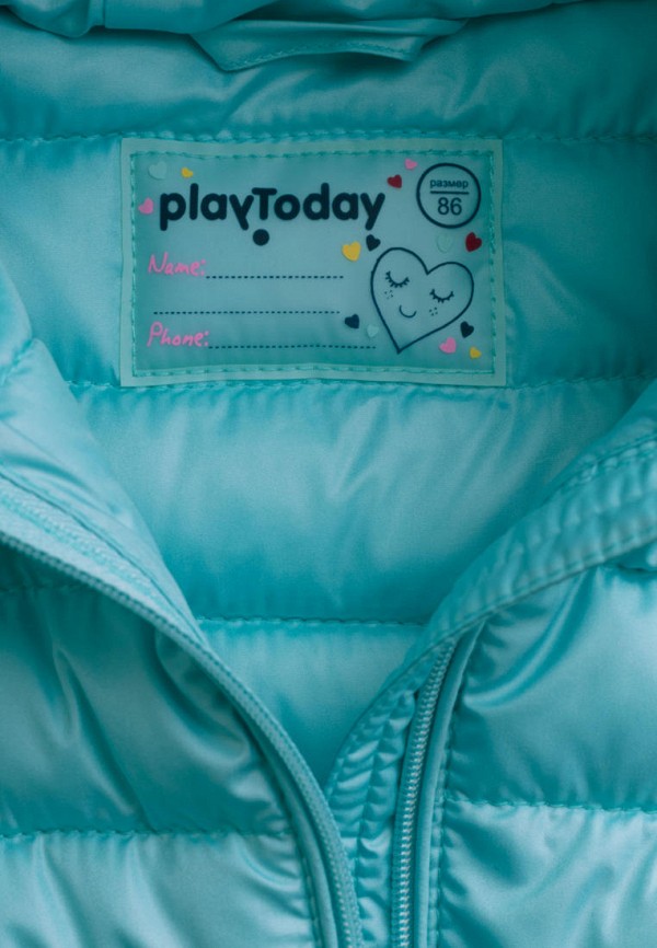 Куртка для девочки утепленная PlayToday цвет голубой  Фото 3