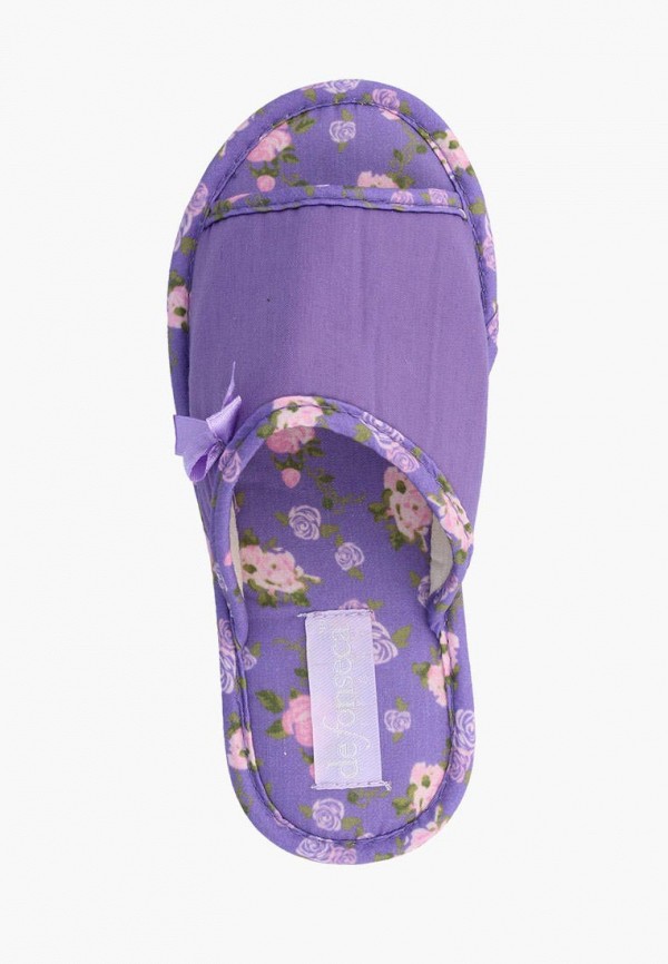 Тапочки для девочки De Fonseca цвет фиолетовый  Фото 2