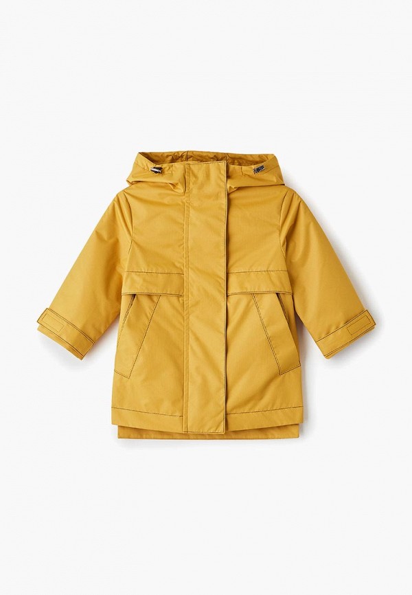 Куртка для девочки утепленная Smith's brand цвет желтый  Фото 2