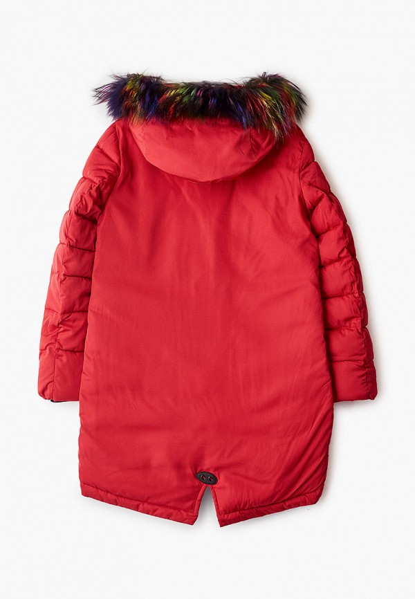 Куртка для девочки утепленная Fobs цвет красный  Фото 2