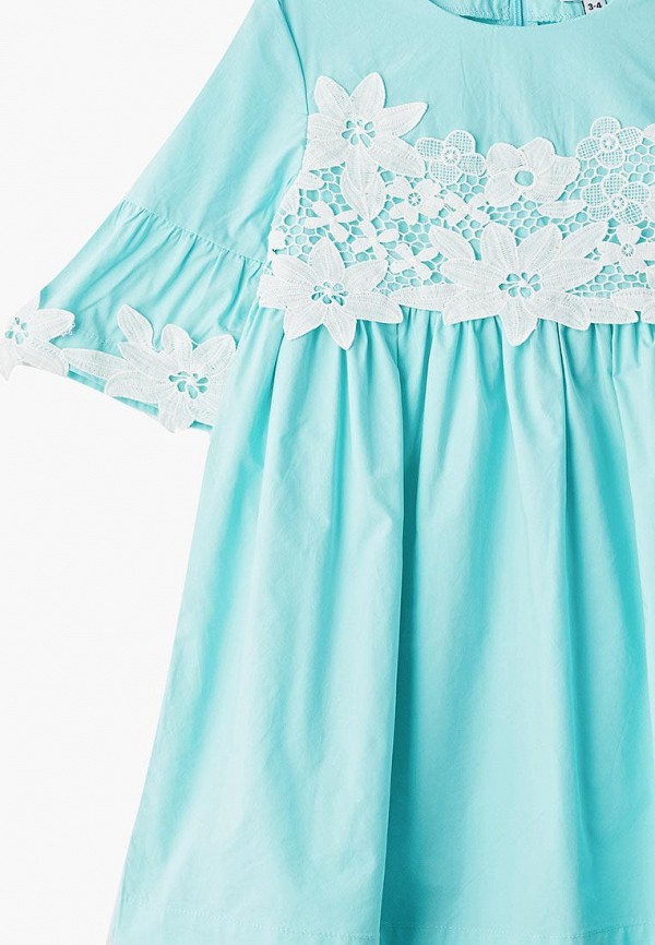 Платья для девочки Baon цвет бирюзовый  Фото 3