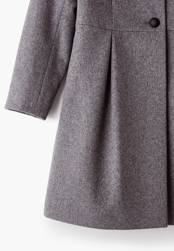 Пальто для девочки Mamma Mila! цвет серый  Фото 3