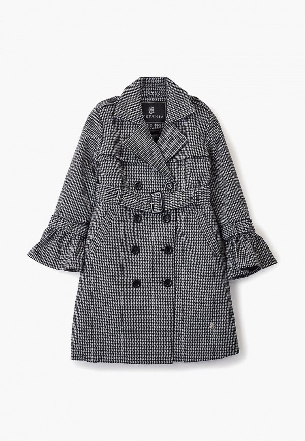 Пальто для девочки Stefania Pinyagina цвет серый 