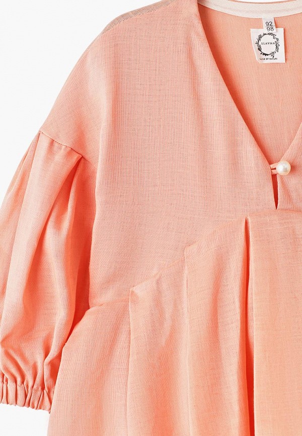 Платья для девочки Slavna цвет оранжевый  Фото 2