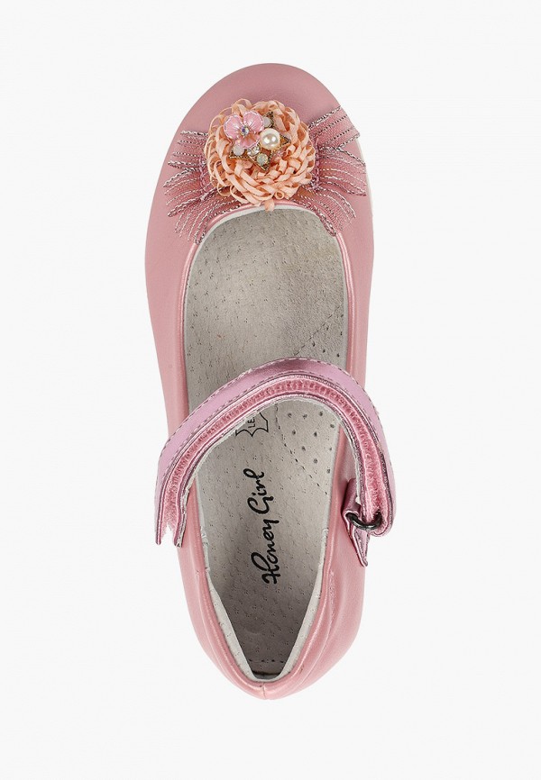 Туфли для девочки Honey Girl цвет розовый  Фото 4