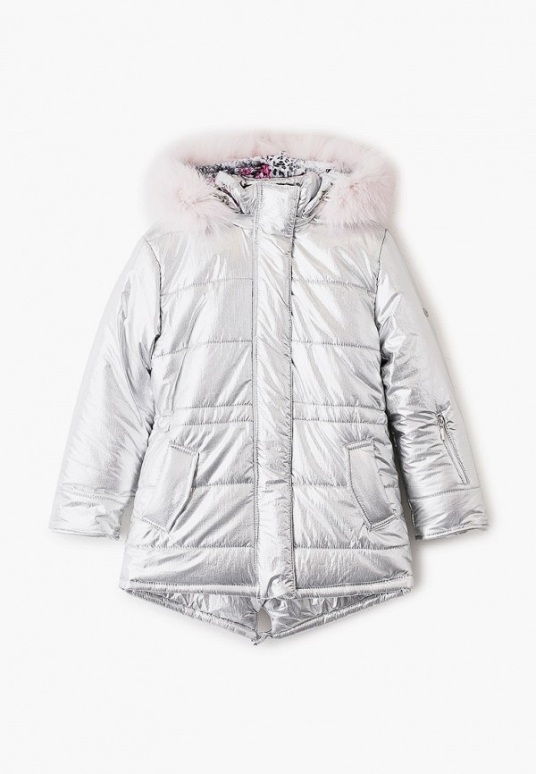 Куртка для девочки утепленная Pilguni цвет серебряный 