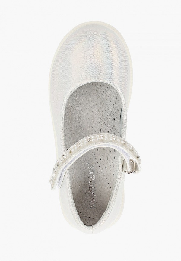 Туфли для девочки Капитошка цвет серебряный  Фото 4
