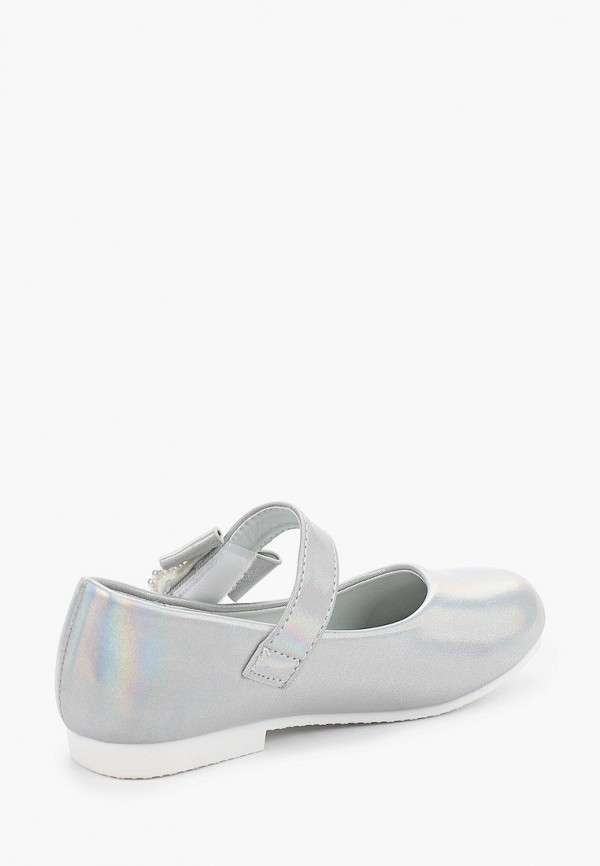 Туфли для девочки Капитошка цвет серебряный  Фото 3