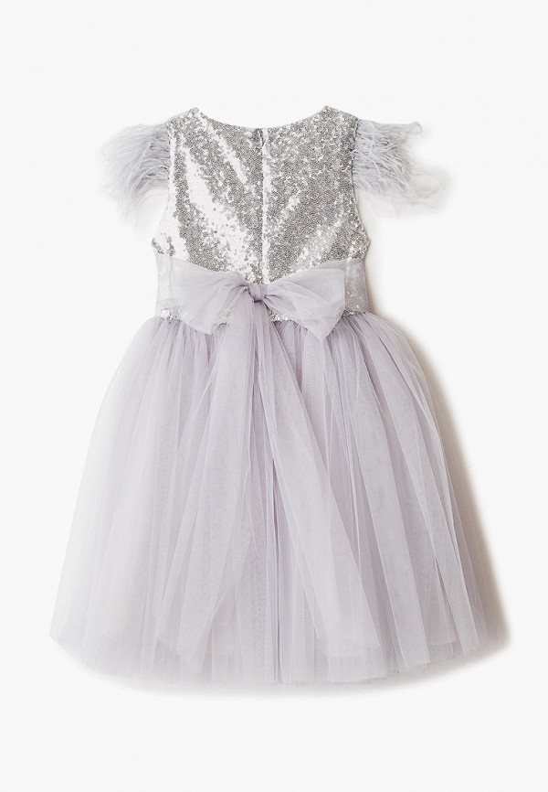 Платья для девочки Balloon & Butterfly цвет серебряный  Фото 2