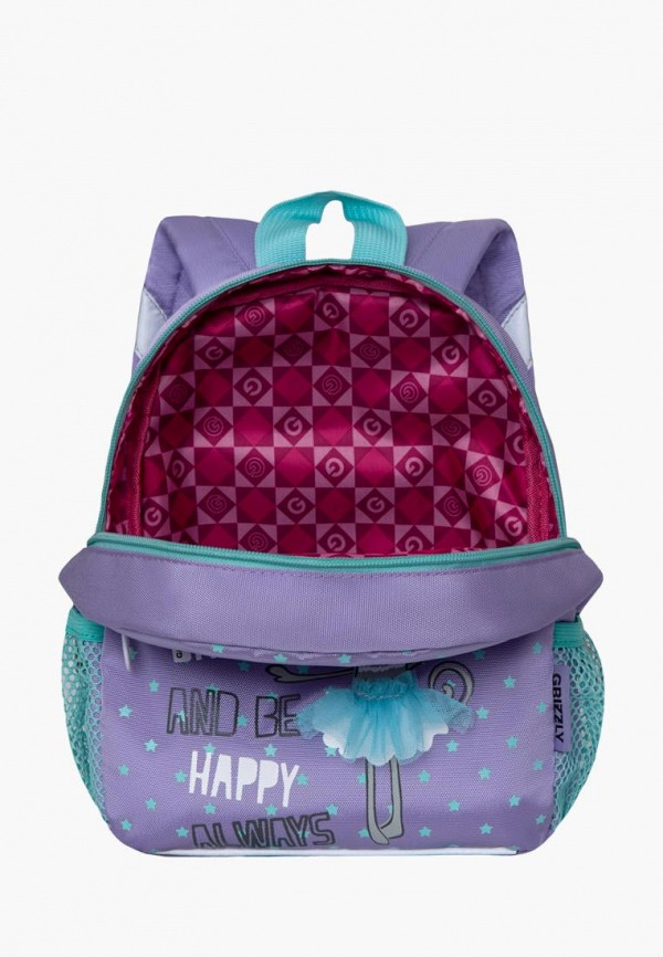 Рюкзак детский Grizzly цвет фиолетовый  Фото 4