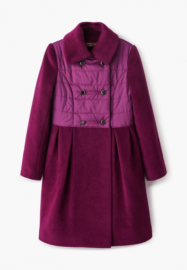 Пальто для девочки Mamma Mila! цвет фиолетовый 