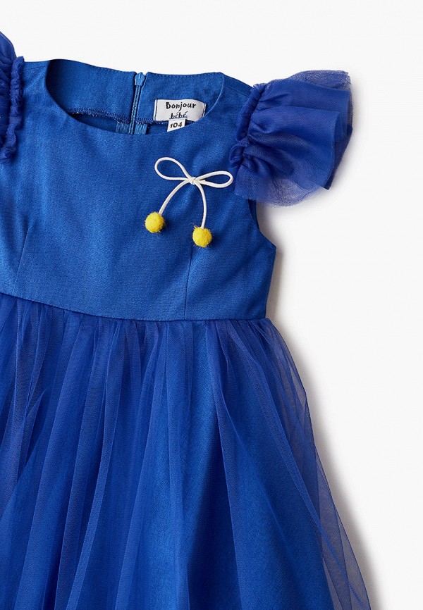 Платья для девочки Bonjour Bebe цвет синий  Фото 3