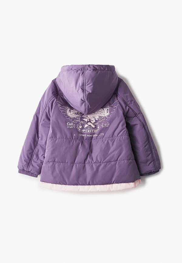 Куртка для девочки утепленная АксАрт цвет фиолетовый  Фото 2