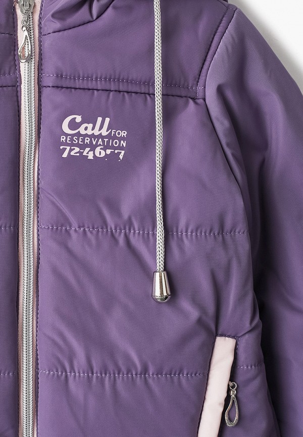Куртка для девочки утепленная АксАрт цвет фиолетовый  Фото 3