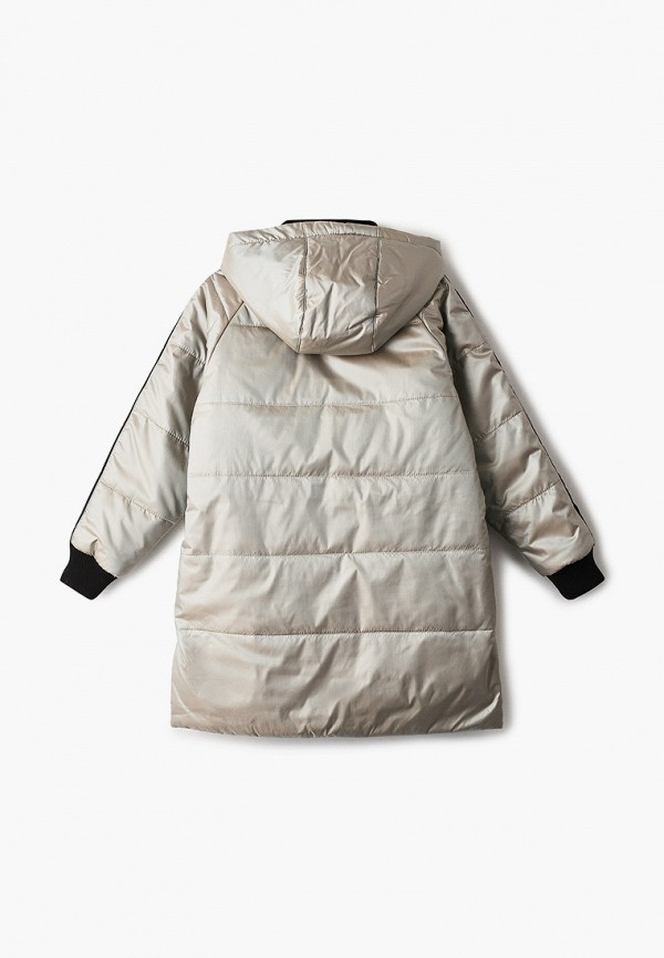 Куртка для девочки утепленная Шалуны цвет бежевый  Фото 2