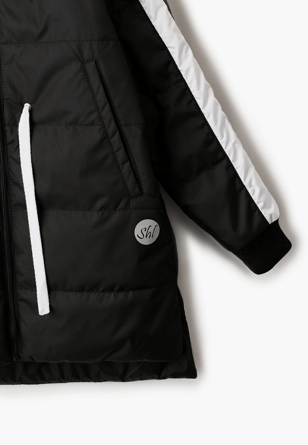 Куртка для девочки утепленная Шалуны цвет черный  Фото 3