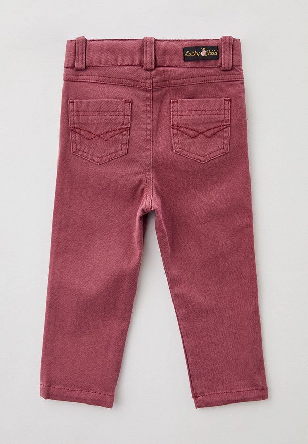 Брюки Lucky Child бордовый, размер 86, фото 2