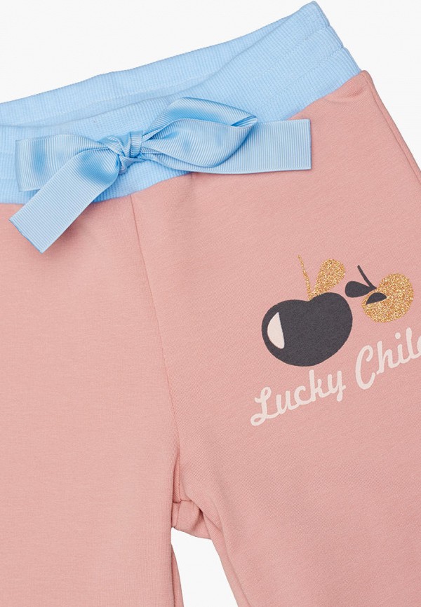 Брюки для девочки Lucky Child цвет розовый  Фото 2