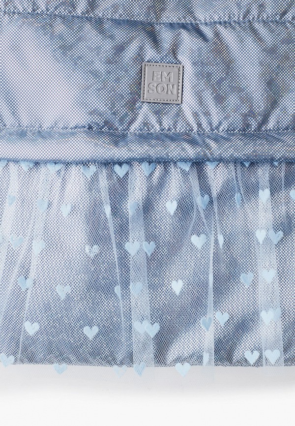 Куртка для девочки утепленная Emson цвет голубой  Фото 4