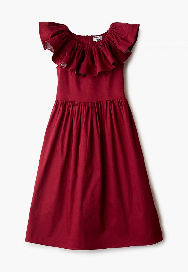 Платья для девочки Bonjour Bebe цвет бордовый 