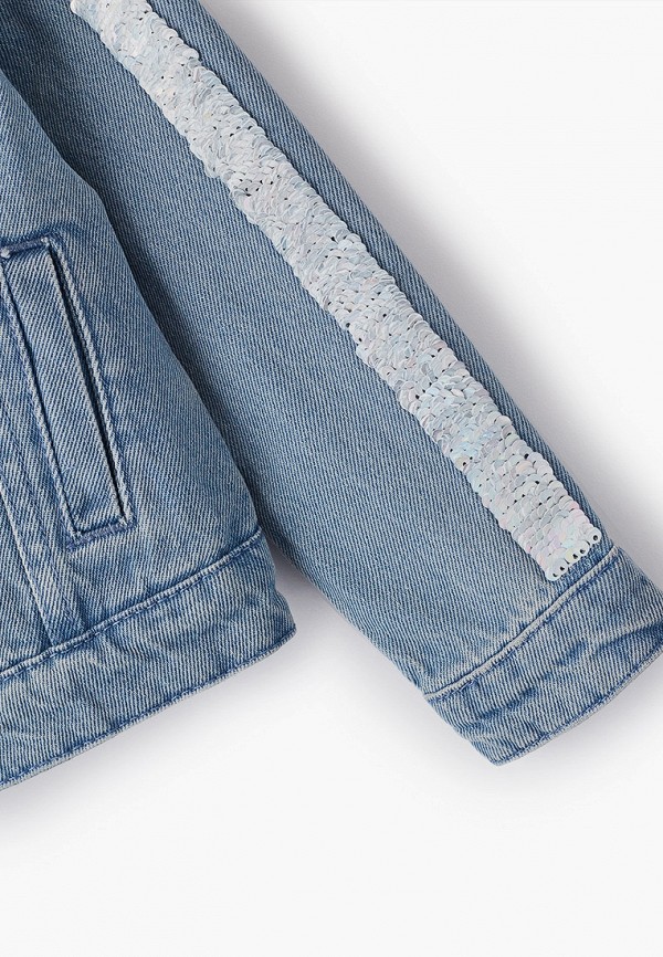 Куртка для девочки джинсовая Acoola цвет голубой  Фото 3