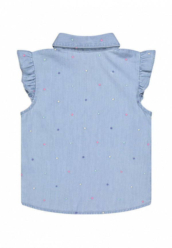 Рубашка для девочки джинсовая Mothercare цвет голубой  Фото 2