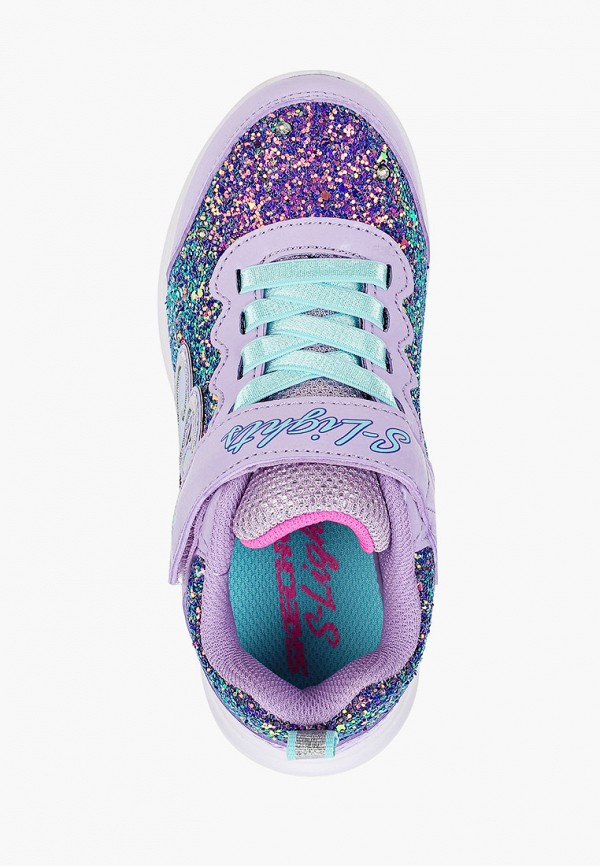 Кроссовки для девочки Skechers цвет фиолетовый  Фото 4