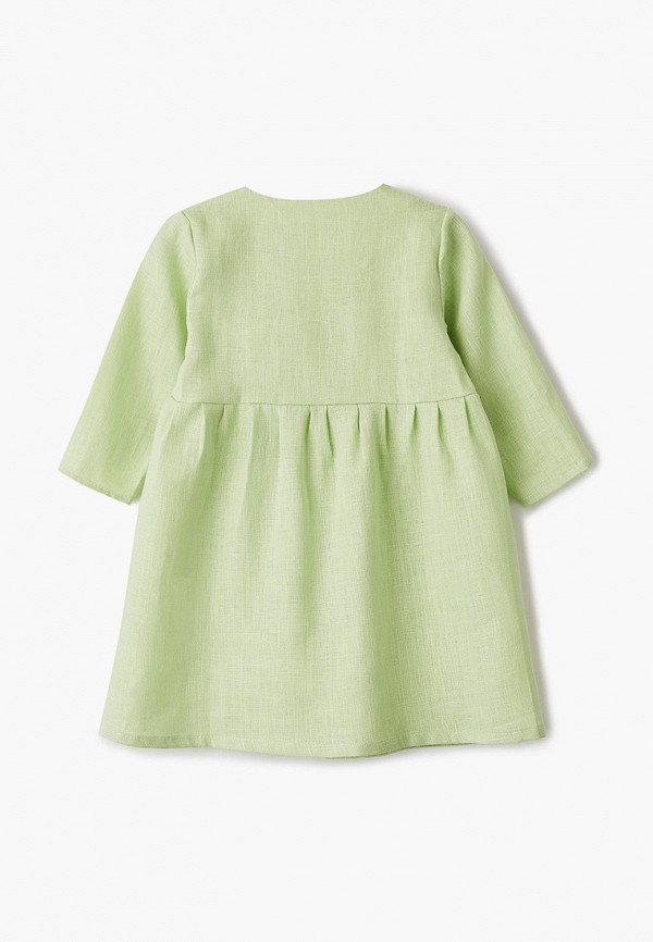 Платья для девочки Лапушка цвет зеленый  Фото 2