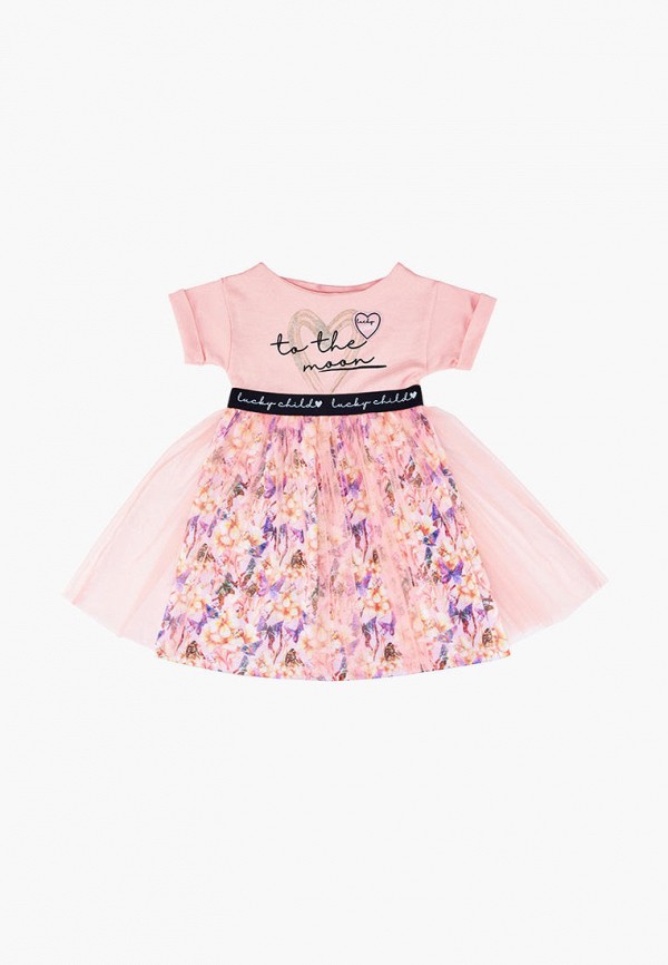 Платья для девочки Lucky Child цвет розовый 