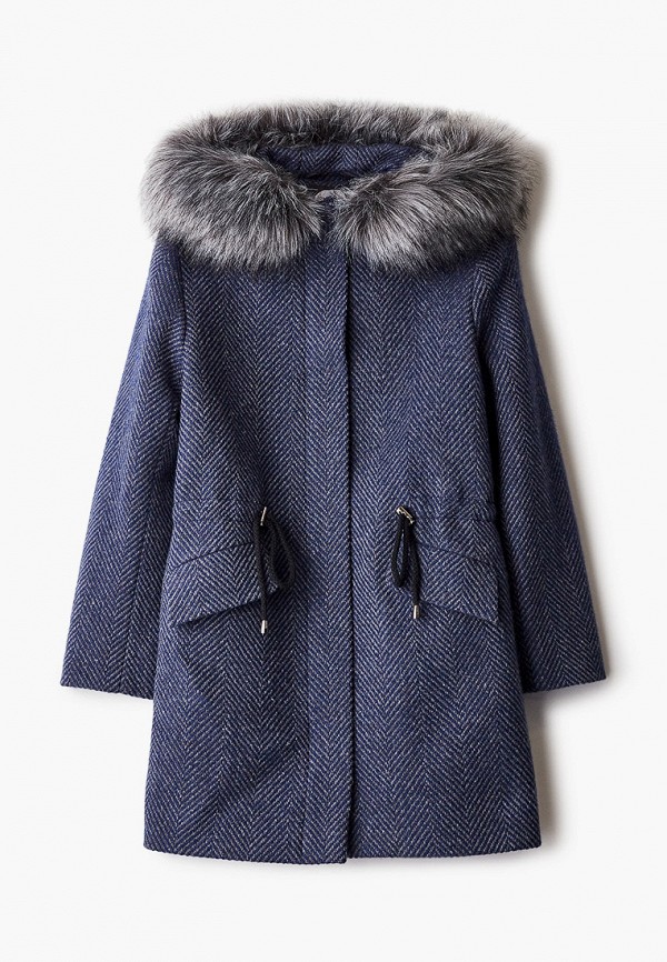 Пальто для девочки Smith's brand цвет синий 