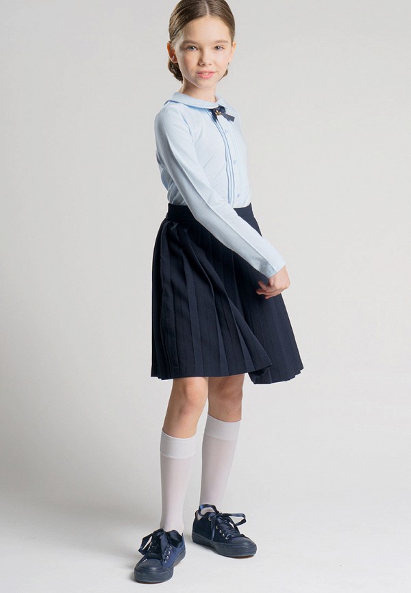 Блуза PlayToday голубой, размер 134, фото 4