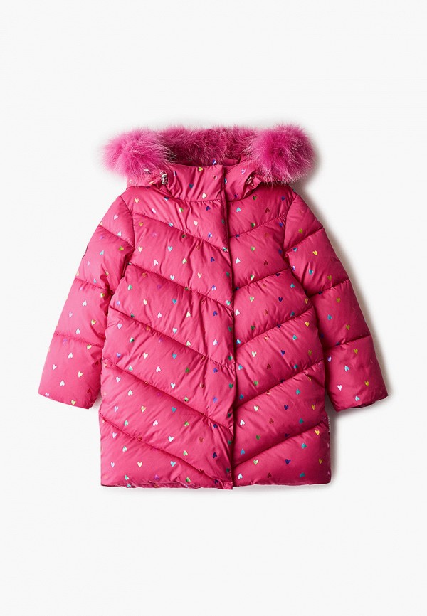 Куртка для девочки утепленная АксАрт цвет розовый 