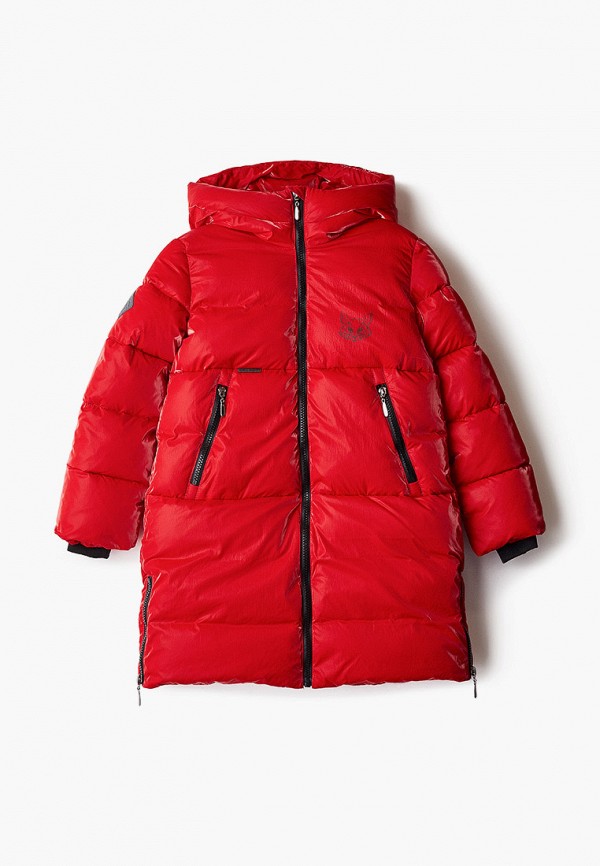 Куртка для девочки утепленная АксАрт цвет красный 
