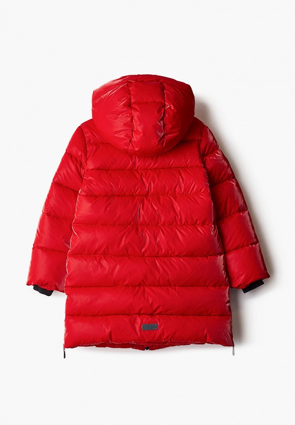 Куртка для девочки утепленная АксАрт цвет красный  Фото 2
