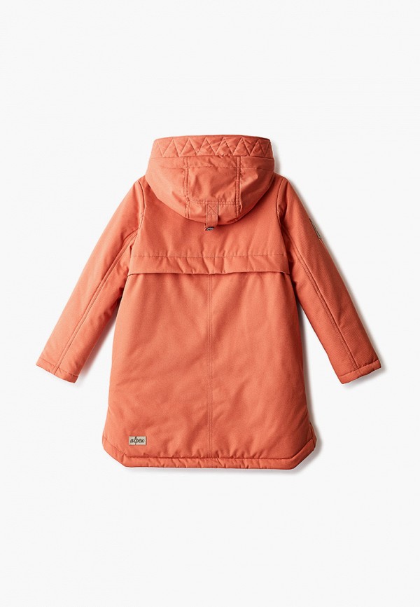 Куртка для девочки утепленная Alpex цвет оранжевый  Фото 2