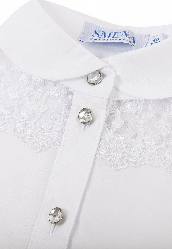 Блуза Smena цвет белый  Фото 3
