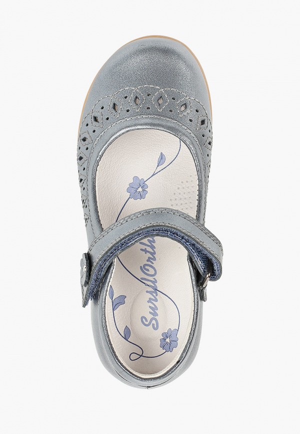 Туфли для девочки Sursilortho цвет серый  Фото 4