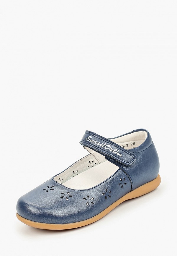 Туфли для девочки SursilOrtho цвет синий  Фото 2